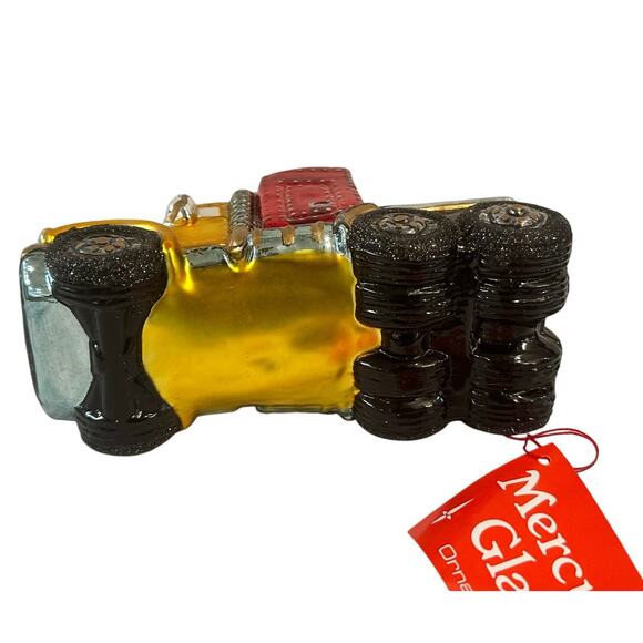 Department 56 Handblown Mercury Glass Jumbo Christmas 'Semi Truck' Ornament-NWT - Picture 5 of 6